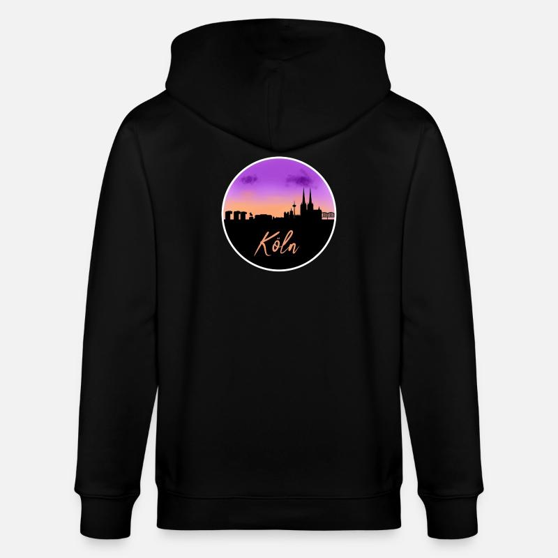 Cologne Fine Skyline - Veste à capuche bio CULTIVATOR Stanley/Stella Unisexe - noir