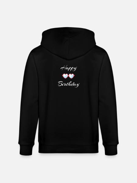 Happy Birthday Sunglasses Design - Stanley/Stella CULTIVATOR Unisex Organic Hooded Jacket - black