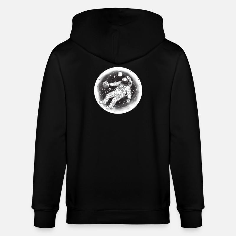 Astronaut - Stanley/Stella Unisex Bio-Kapuzenjacke CULTIVATOR  - Schwarz