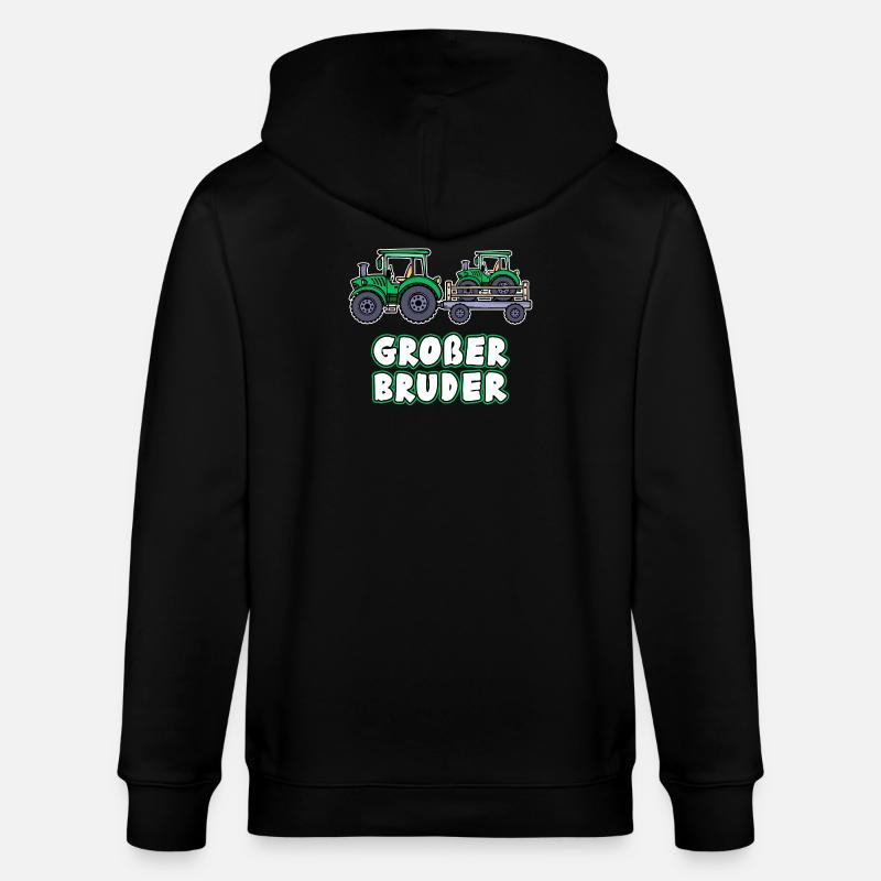 Nutzfahrzeug Bauer Statement Traktor Biobauer - Stanley/Stella Unisex Bio-Kapuzenjacke CULTIVATOR  - Schwarz