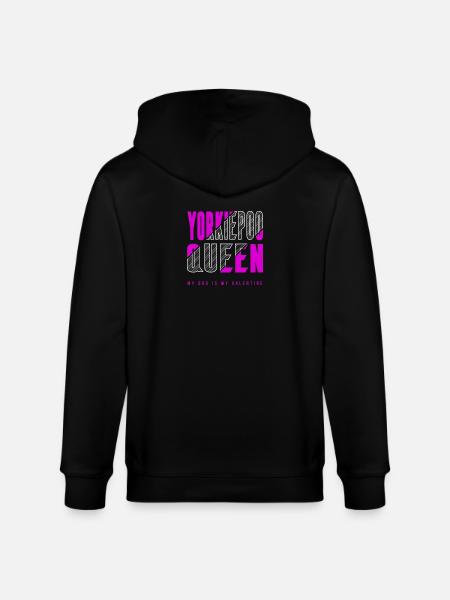 Yorkiepoo Queen - Stanley/Stella CULTIVATOR Unisex Organic Hooded Jacket - black