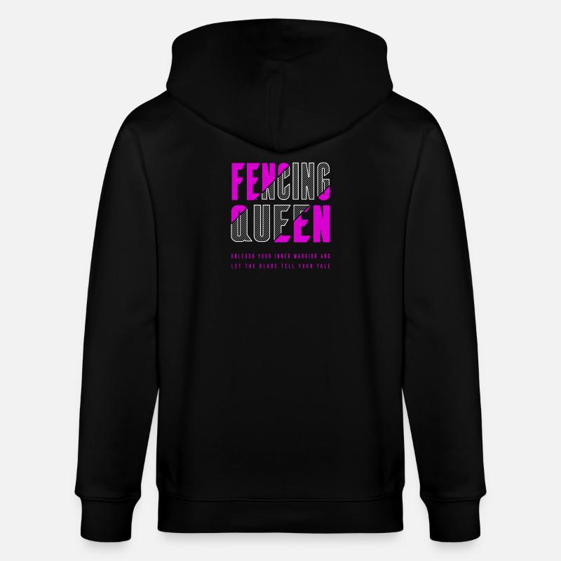 Fecht Königin - Stanley/Stella Unisex Bio-Kapuzenjacke CULTIVATOR  - Schwarz