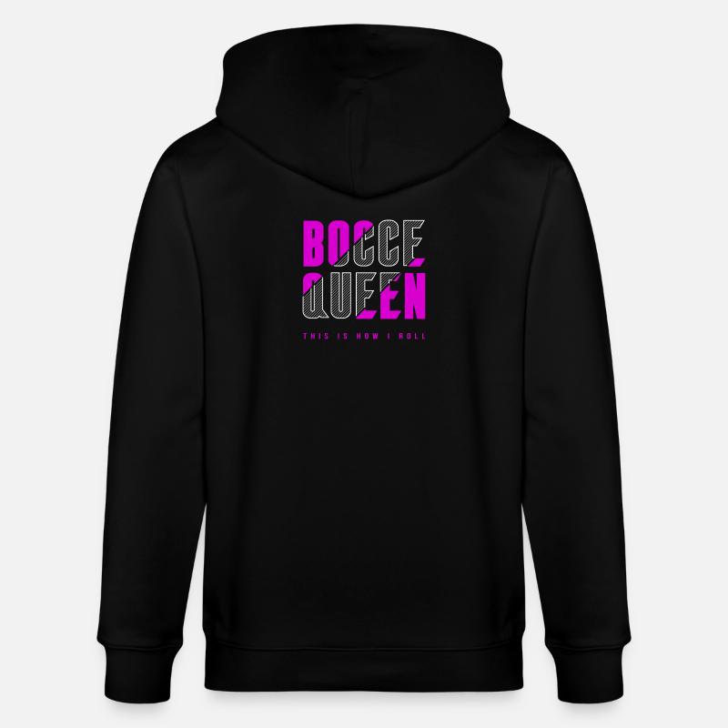 Bocce Königin - Stanley/Stella Unisex Bio-Kapuzenjacke CULTIVATOR  - Schwarz
