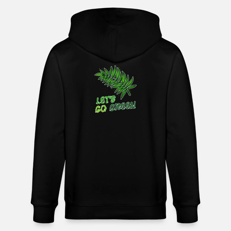 Umweltschützer Mutter Erde Natur Statement Umwelt - Stanley/Stella Unisex Bio-Kapuzenjacke CULTIVATOR  - Schwarz