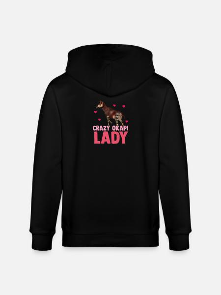 Im Herzen des Waldes Okapi - Stanley/Stella Unisex Bio-Kapuzenjacke CULTIVATOR  - Schwarz