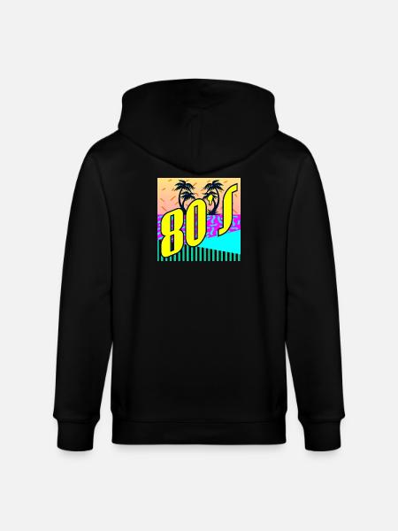 80s Party - Stanley/Stella CULTIVATOR Unisex Organic Hooded Jacket - black