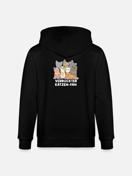 Knuddeltier Haustiere Katze Heimtier Statement - Stanley/Stella Unisex Bio-Kapuzenjacke CULTIVATOR - Schwarz