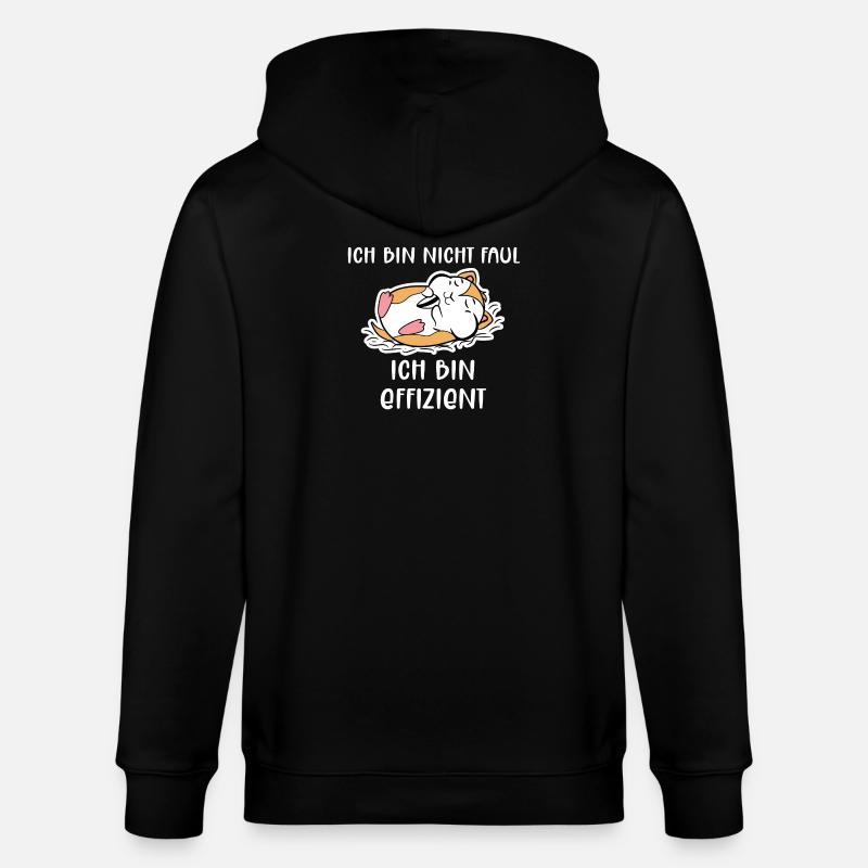 Haustiere Hamster Lieblingstier Statement Heimtier - Stanley/Stella Unisex Bio-Kapuzenjacke CULTIVATOR  - Schwarz