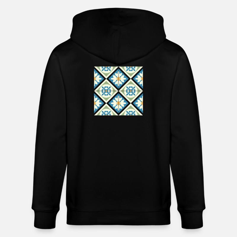 Tuiles Andalouses 13 - Veste à capuche bio CULTIVATOR Stanley/Stella Unisexe - noir