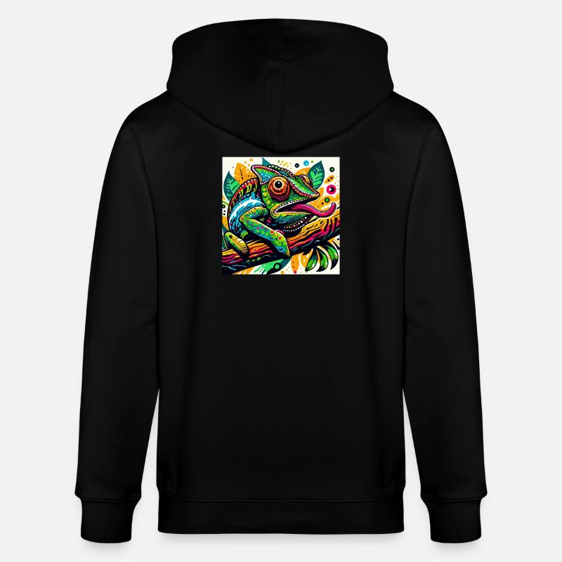 Caméléon - Veste à capuche bio CULTIVATOR Stanley/Stella Unisexe - noir