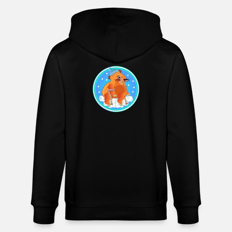 Rétablissez-vous vite - RECOVERY WALKER CAPYBARA - Veste à capuche bio CULTIVATOR Stanley/Stella Unisexe - noir