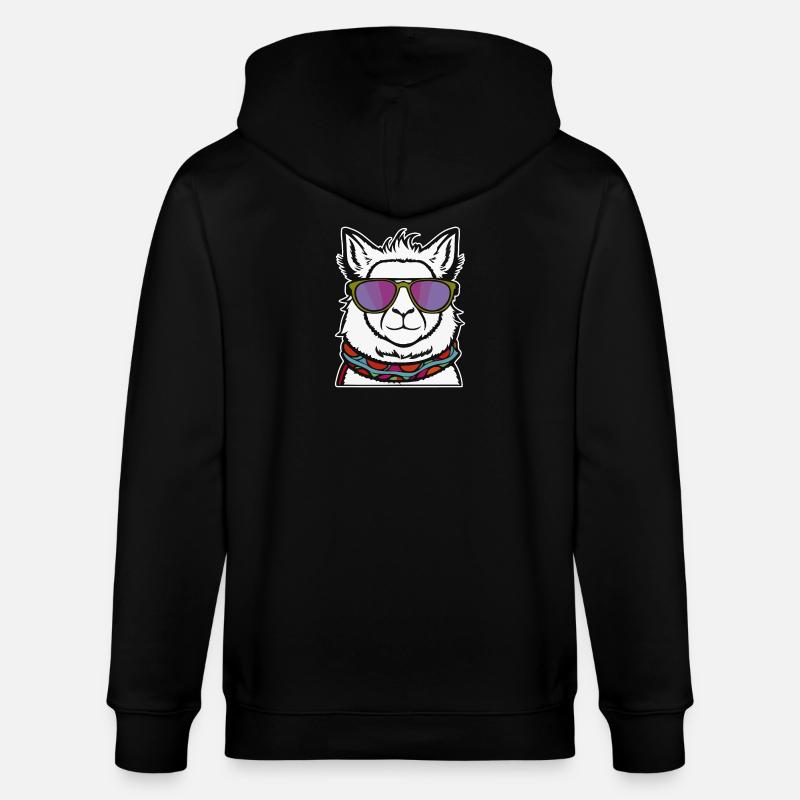 Lama cool - Veste à capuche bio CULTIVATOR Stanley/Stella Unisexe - noir