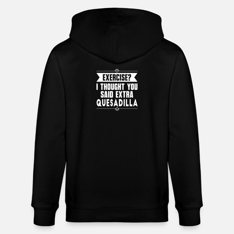 Exercice ? Quesadilla Aliments mexicains - Veste à capuche bio CULTIVATOR Stanley/Stella Unisexe - noir