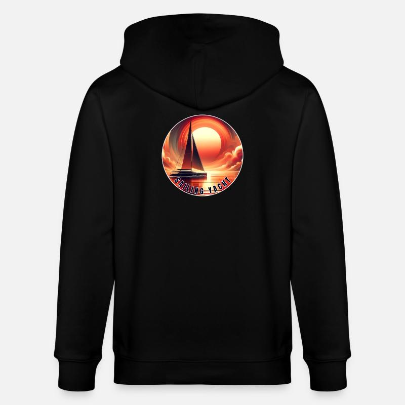 Voile au coucher du soleil - Veste à capuche bio CULTIVATOR Stanley/Stella Unisexe - noir
