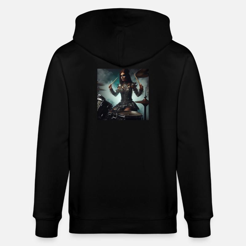 Batteuse - Veste à capuche bio CULTIVATOR Stanley/Stella Unisexe - noir