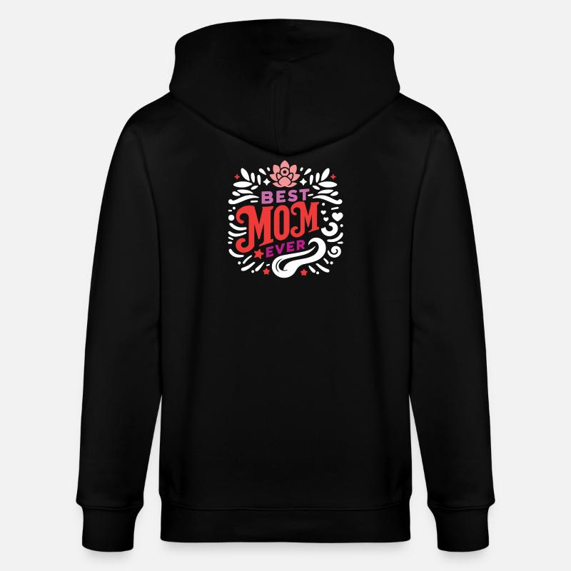 Beste Mutter aller Zeiten - Stanley/Stella Unisex Bio-Kapuzenjacke CULTIVATOR  - Schwarz