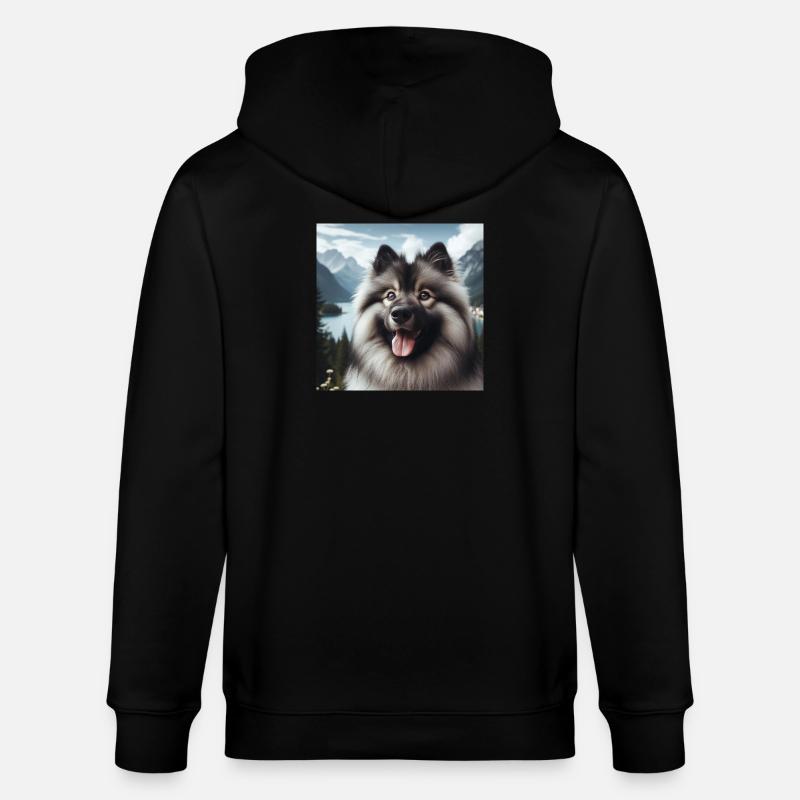 Joyeux Wolfspitz - Veste à capuche bio CULTIVATOR Stanley/Stella Unisexe - noir