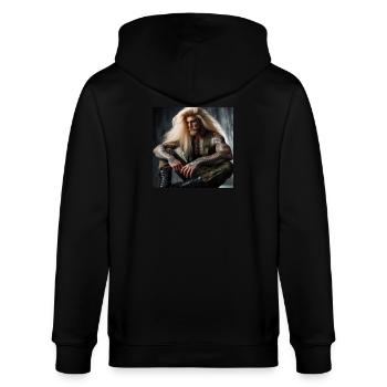 Militaire lourd - Veste à capuche bio CULTIVATOR Stanley/Stella Unisexe - noir - Dos - Anna (173cm)
