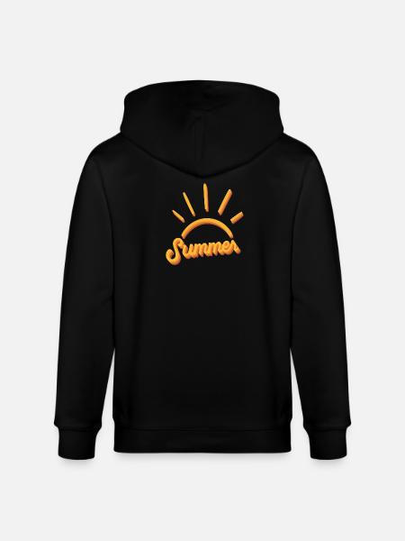 Sommer - Summer - Stanley/Stella CULTIVATOR Unisex Organic Hooded Jacket - black