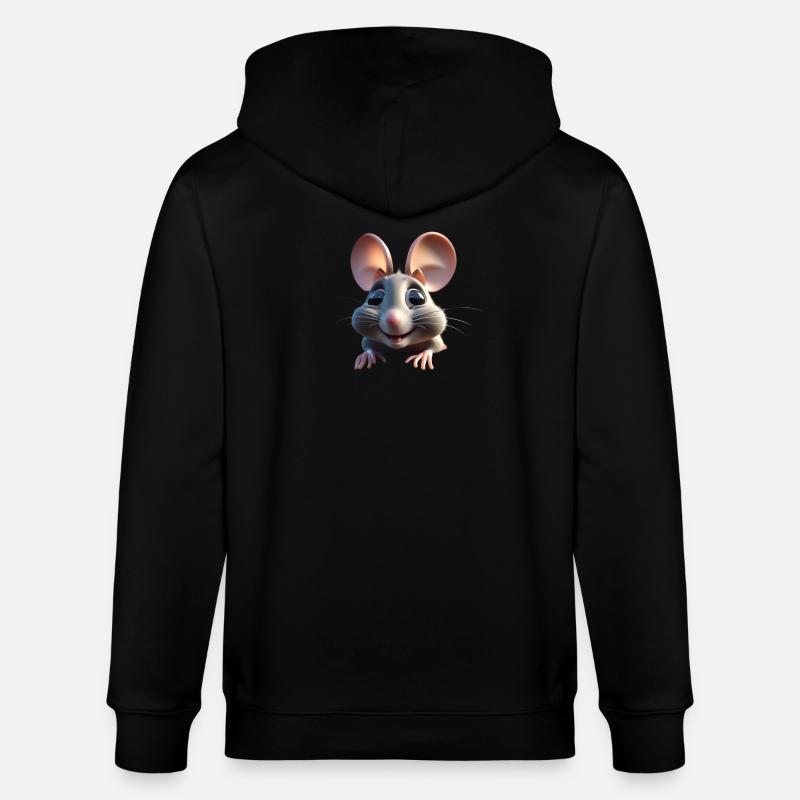 Souris 1 - Veste à capuche bio CULTIVATOR Stanley/Stella Unisexe - noir