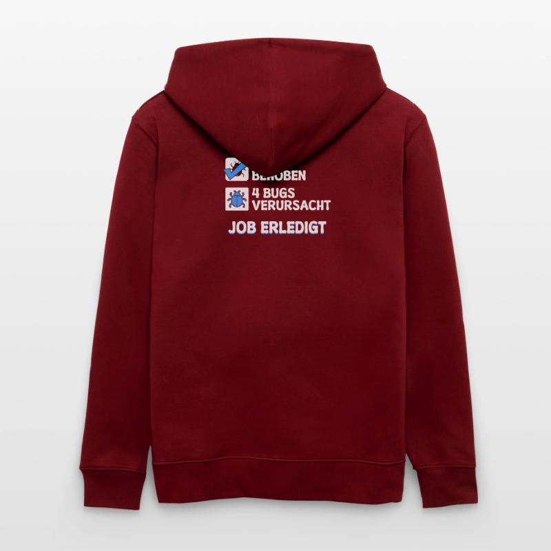 Developer Coden Skripting Bugs Debug Bugfixing Stanley/Stella Unisex Bio-Kapuzenjacke CULTIVATOR 