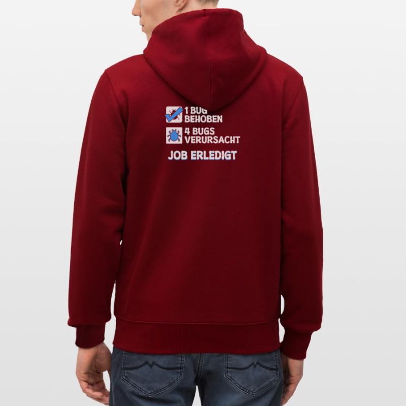 Developer Coden Skripting Bugs Debug Bugfixing Stanley/Stella Unisex Bio-Kapuzenjacke CULTIVATOR 