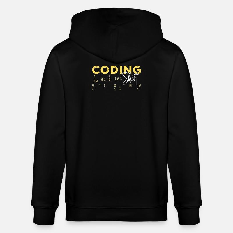 Coden Statement Développeur Programmeur Scripting - Veste à capuche bio CULTIVATOR Stanley/Stella Unisexe - noir