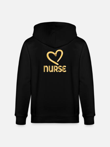 MERCI INFIRMIÈRE - Appréciation - Veste à capuche bio CULTIVATOR Stanley/Stella Unisexe - noir