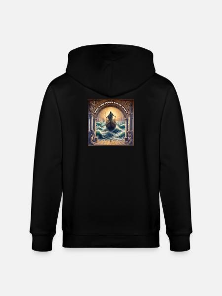 CHARON - Stanley/Stella CULTIVATOR Unisex Organic Hooded Jacket - black