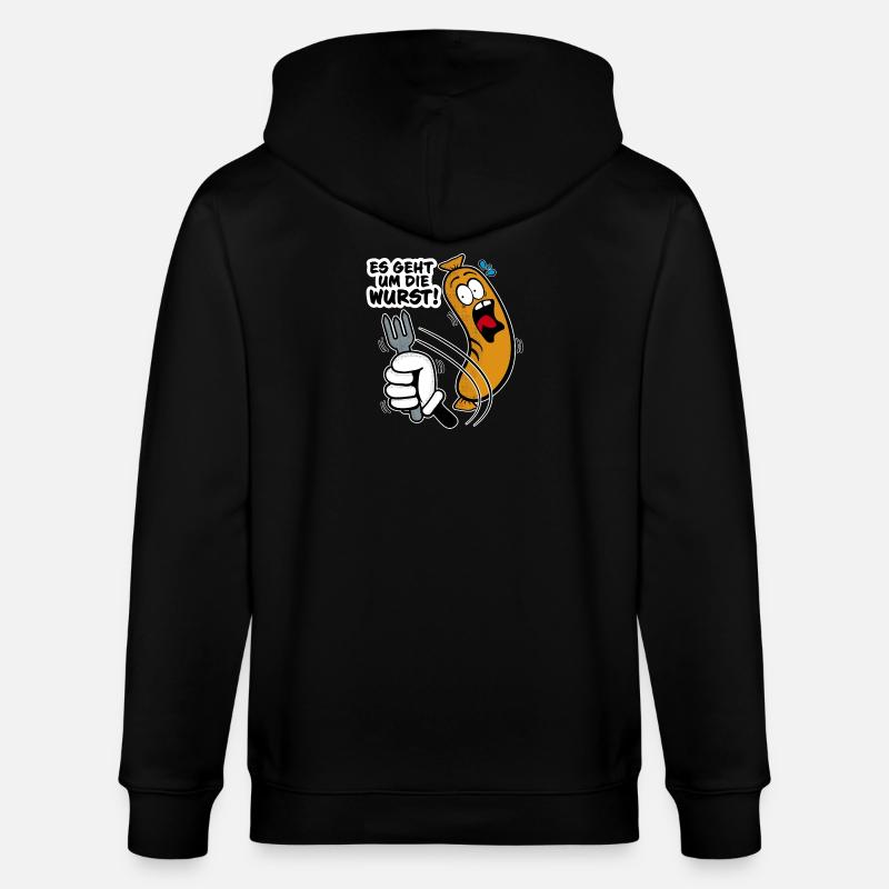 Es geht um die Wurst - Stanley/Stella Unisex Bio-Kapuzenjacke CULTIVATOR  - Schwarz