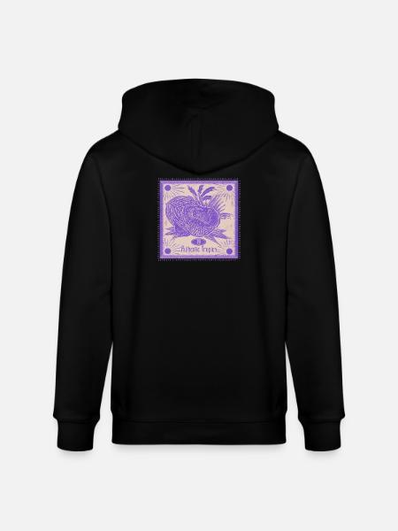 Authentic Tropics Fruiting Image - Stanley/Stella CULTIVATOR  Unisex Organic Hooded Jacket - black