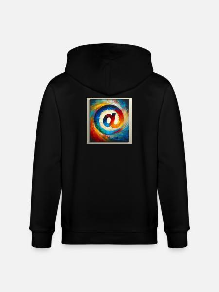 Symbol 6 - Stanley/Stella CULTIVATOR  Unisex Organic Hooded Jacket - black