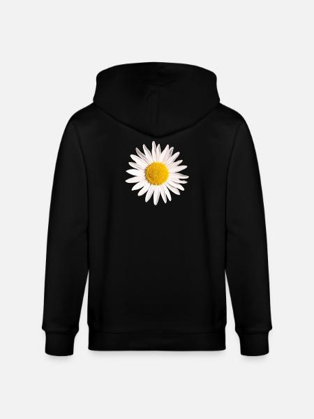Gänseblümchen - Stanley/Stella Unisex Bio-Kapuzenjacke CULTIVATOR - Schwarz