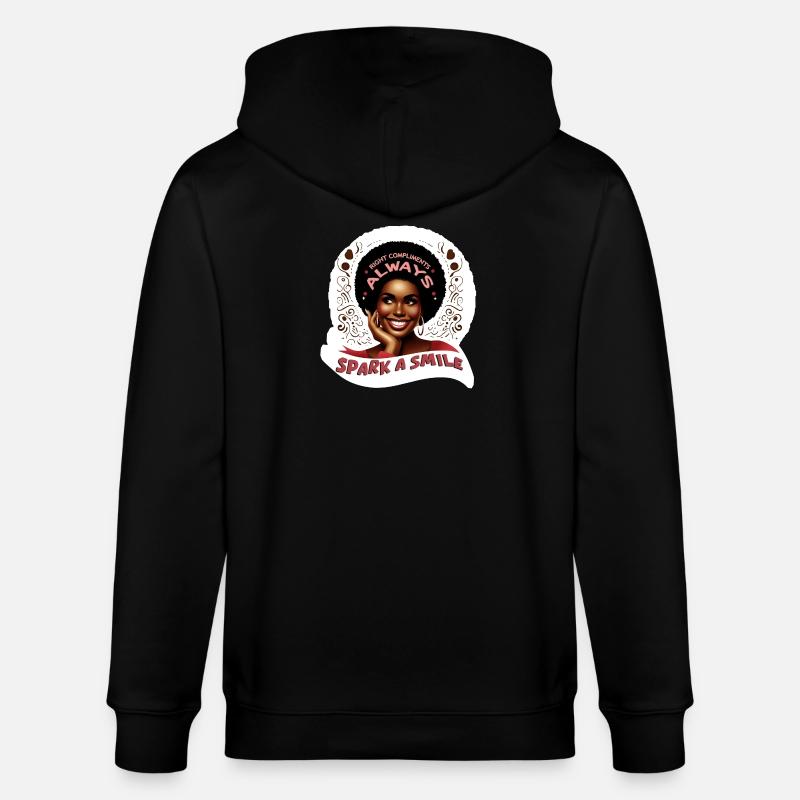 SPARK A SMILE - Veste à capuche bio CULTIVATOR Stanley/Stella Unisexe - noir