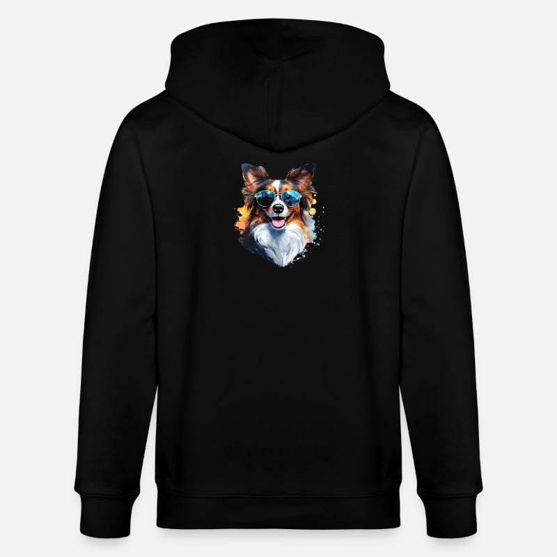 Papillon avec lunettes de soleil - Veste à capuche bio CULTIVATOR Stanley/Stella Unisexe - noir