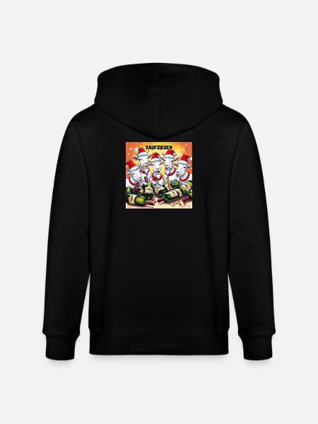 Saufziegen - Stanley/Stella Unisex Bio-Kapuzenjacke CULTIVATOR - Schwarz