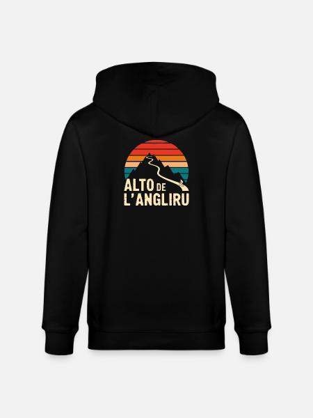 Alto de L’Angliru Cyclist - Stanley/Stella CULTIVATOR Unisex Organic Hooded Jacket - black