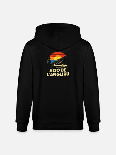 Alto de L'Angliru Cycling Spain - Stanley/Stella CULTIVATOR  Unisex Organic Hooded Jacket - black