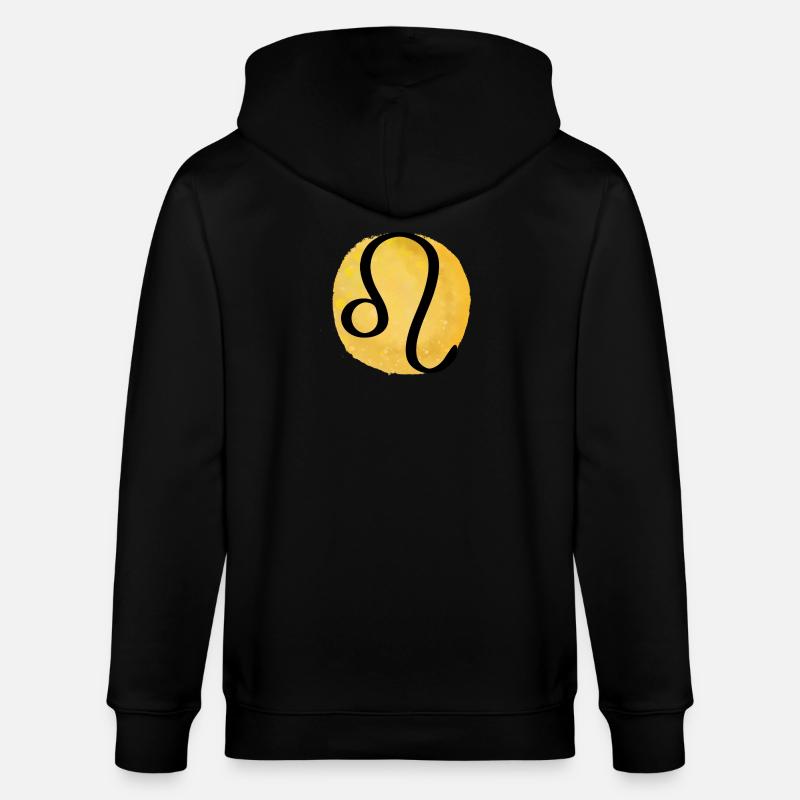 Sternzeichen Löwe - Stanley/Stella Unisex Bio-Kapuzenjacke CULTIVATOR  - Schwarz