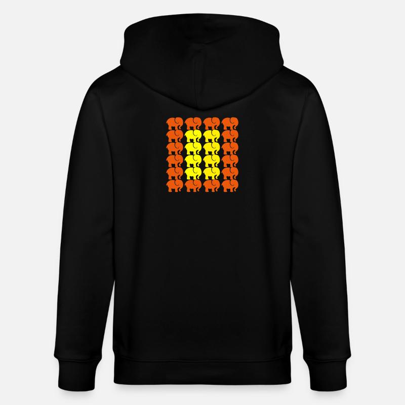 ELEFANT - Stanley/Stella Unisex Bio-Kapuzenjacke CULTIVATOR  - Schwarz