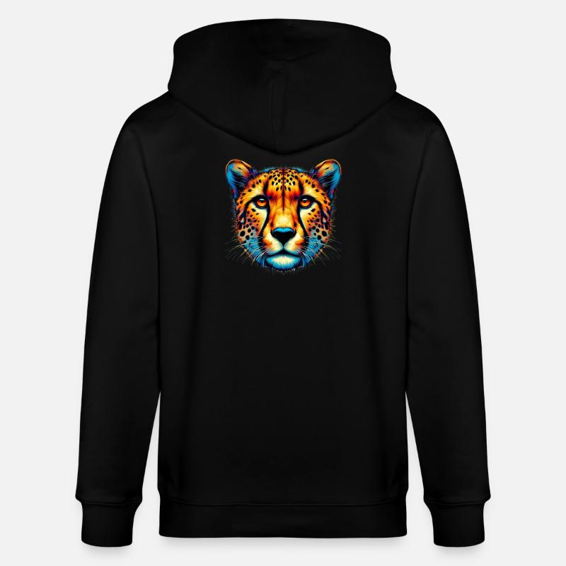 Gepard - Stanley/Stella Unisex Bio-Kapuzenjacke CULTIVATOR  - Schwarz