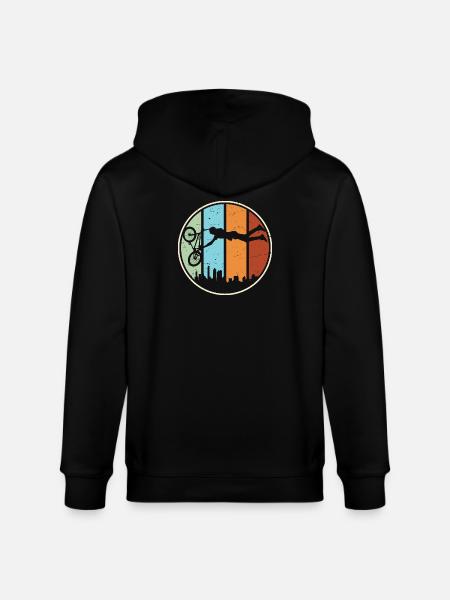 Silhouette de VTT urbain - Veste à capuche bio CULTIVATOR Stanley/Stella Unisexe - noir