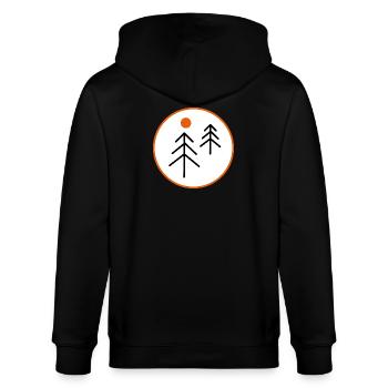 Baum - Stanley/Stella Unisex Bio-Kapuzenjacke CULTIVATOR  - Schwarz - Hinten - Anna (173cm)