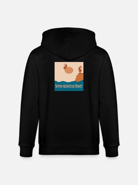 Bonnes vacances de Pâques - Veste à capuche bio CULTIVATOR Stanley/Stella Unisexe - noir