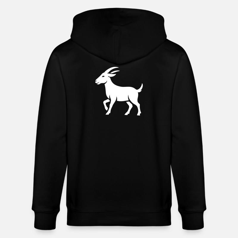 Bouc - Veste à capuche bio CULTIVATOR Stanley/Stella Unisexe - noir