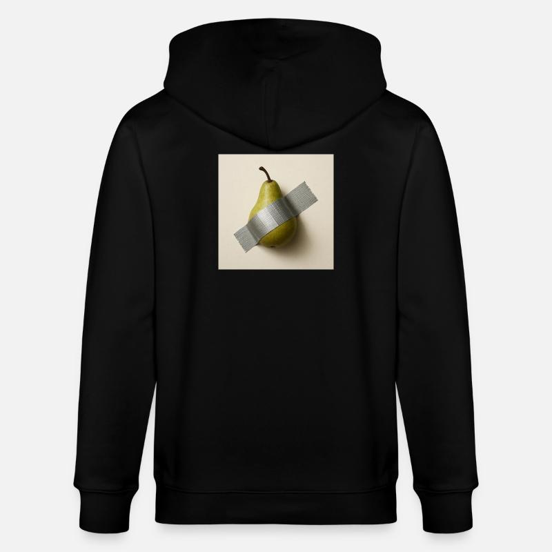 Abstrakte Birne Metaphorisches Kunstwerk - Stanley/Stella Unisex Bio-Kapuzenjacke CULTIVATOR  - Schwarz