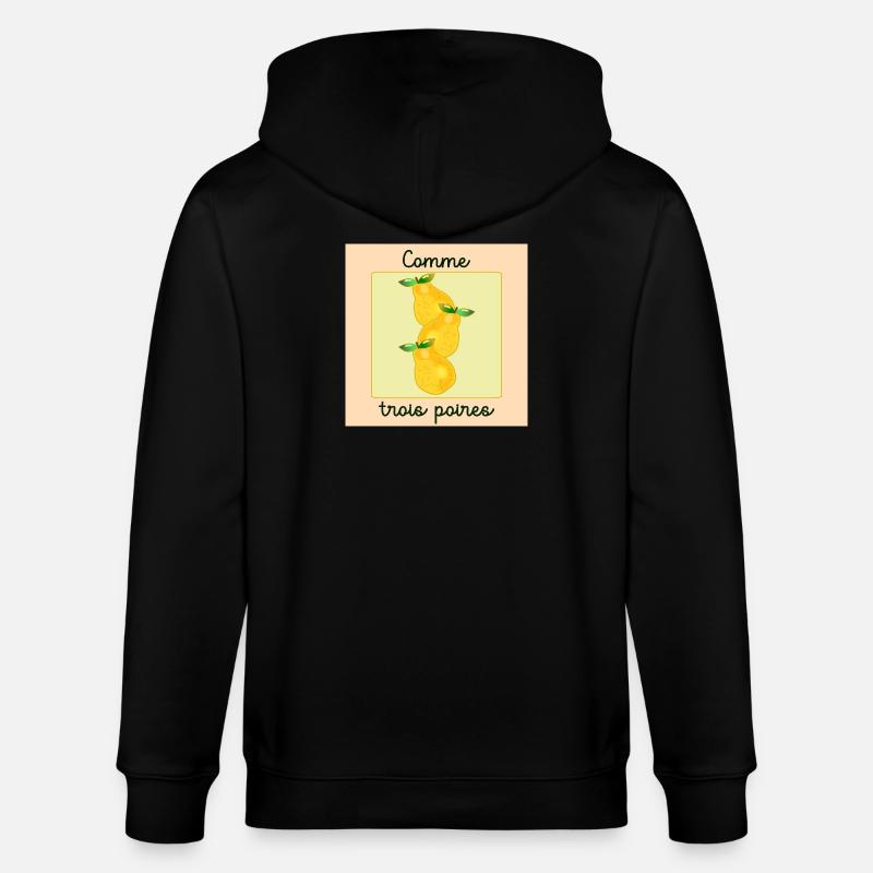 Haut comme trois poires - Veste à capuche bio CULTIVATOR Stanley/Stella Unisexe - noir