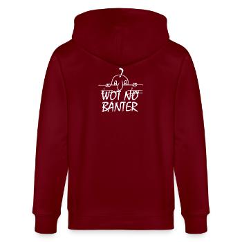 WOT NO BANTER (BLANC) - Veste à capuche bio CULTIVATOR Stanley/Stella Unisexe - bordeaux - Dos - Anna (173cm)