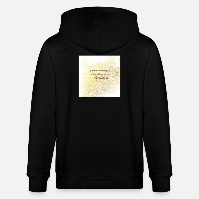 Vous êtes un aimant ! - Veste à capuche bio CULTIVATOR Stanley/Stella Unisexe - noir