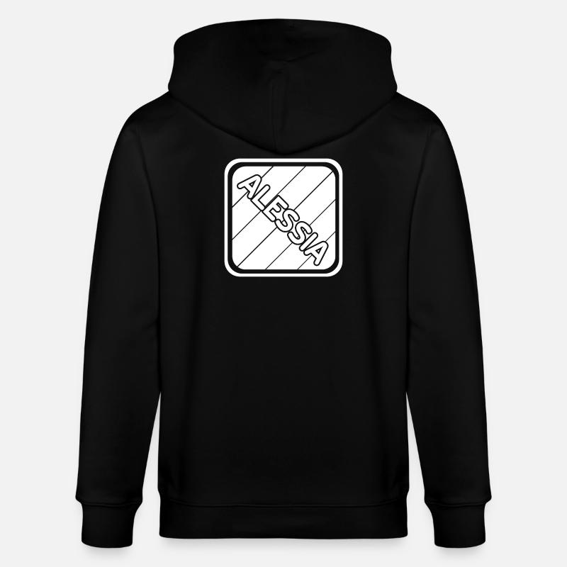 Maedchenname Alessia - Stanley/Stella Unisex Bio-Kapuzenjacke CULTIVATOR - Schwarz